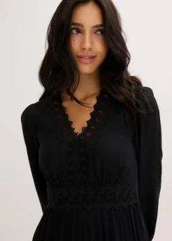 Best Maxikleid aus reiner Viskose Damen Bekleidung·Pullover & Strickjacken|Kleider