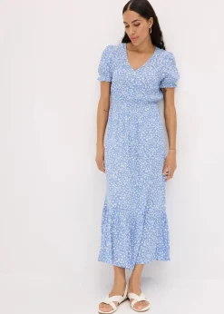 Clearance Maxikleid aus reiner Viskose Damen Nachhaltigere Materialien|Kleider