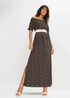 Online Maxikleid aus reiner Viskose Damen Bekleidung·Pullover & Strickjacken|Nachhaltigere Materialien