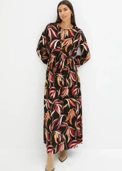 New Maxikleid aus reiner Viskose Damen Bekleidung·Pullover & Strickjacken|Kleider