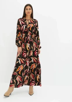 New Maxikleid aus reiner Viskose Damen Bekleidung·Pullover & Strickjacken|Kleider