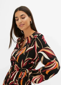 New Maxikleid aus reiner Viskose Damen Bekleidung·Pullover & Strickjacken|Kleider
