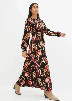 New Maxikleid aus reiner Viskose Damen Bekleidung·Pullover & Strickjacken|Kleider