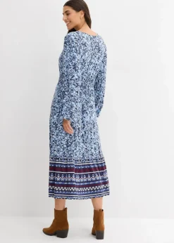 New Maxikleid aus softem Viskose-Elasthan-Mix Damen Bekleidung·Pullover & Strickjacken|Kleider