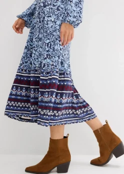 New Maxikleid aus softem Viskose-Elasthan-Mix Damen Bekleidung·Pullover & Strickjacken|Kleider