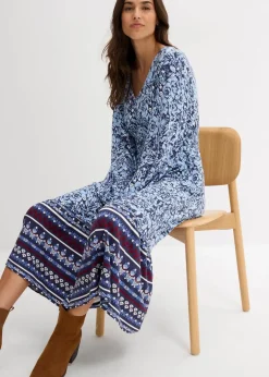 New Maxikleid aus softem Viskose-Elasthan-Mix Damen Bekleidung·Pullover & Strickjacken|Kleider