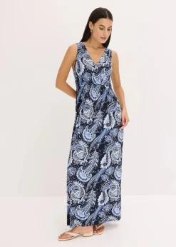 Discount Maxikleid aus softem Viskose-Mix Damen Nachhaltigere Materialien|Kleider