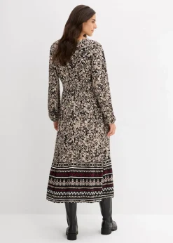 Sale Maxikleid aus softem Viskose-Elasthan-Mix Damen Kleider|Bekleidung·Pullover & Strickjacken
