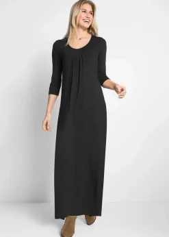 New Maxikleid aus Viskose Damen Bekleidung·Pullover & Strickjacken|Kleider