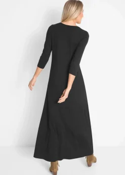 New Maxikleid aus Viskose Damen Bekleidung·Pullover & Strickjacken|Kleider