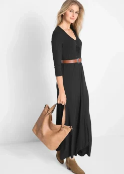 New Maxikleid aus Viskose Damen Bekleidung·Pullover & Strickjacken|Kleider