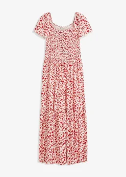 Damen bonprix Nachhaltigere Materialien|Kleider|Maxikleid aus Viskose-Mix