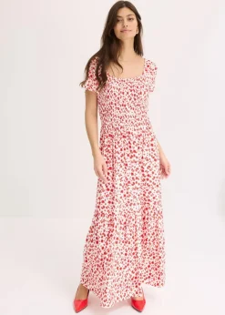 Damen bonprix Nachhaltigere Materialien|Kleider|Maxikleid aus Viskose-Mix