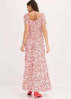 Damen bonprix Nachhaltigere Materialien|Kleider|Maxikleid aus Viskose-Mix
