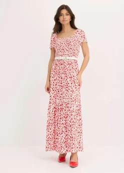 Damen bonprix Nachhaltigere Materialien|Kleider|Maxikleid aus Viskose-Mix