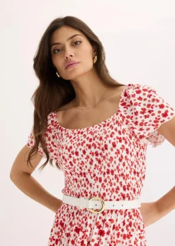 Damen bonprix Nachhaltigere Materialien|Kleider|Maxikleid aus Viskose-Mix