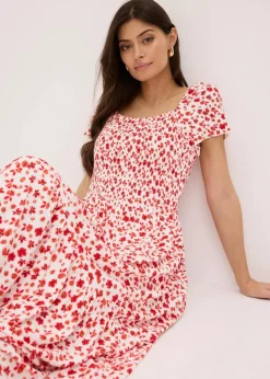 Damen bonprix Nachhaltigere Materialien|Kleider|Maxikleid aus Viskose-Mix