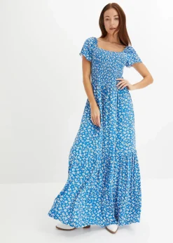 Hot Maxikleid aus Viskose-Mix Damen Nachhaltigere Materialien|Kleider
