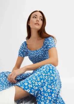 Hot Maxikleid aus Viskose-Mix Damen Nachhaltigere Materialien|Kleider