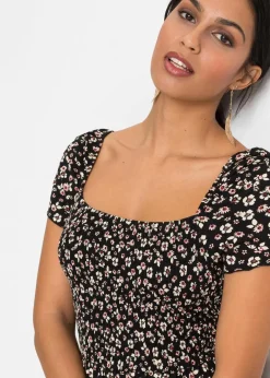 Maxikleid aus Viskose-Mix Damen Bekleidung·Pullover & Strickjacken|Kleider