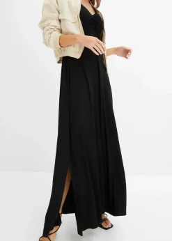 New Maxikleid aus Viskose-Mix Damen Bekleidung·Pullover & Strickjacken|Nachhaltigere Materialien
