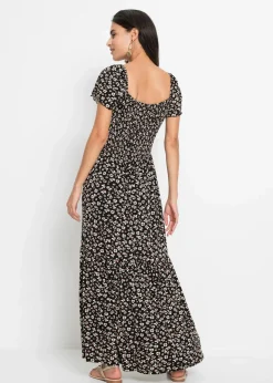 Outlet Maxikleid aus Viskose-Mix Damen Kurzgrößen|Kurzgrößen