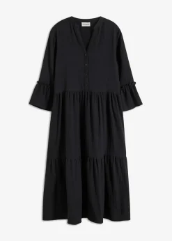 Damen bonprix Bekleidung·Pullover & Strickjacken|Kleider|Maxikleid aus weichem Musselin