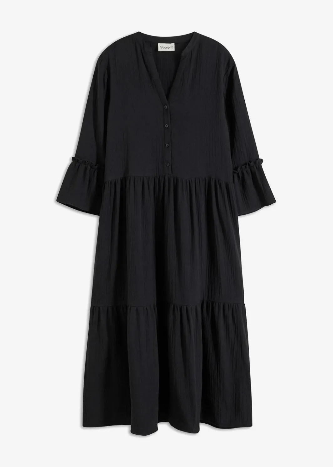 Damen bonprix Bekleidung·Pullover & Strickjacken|Kleider|Maxikleid aus weichem Musselin
