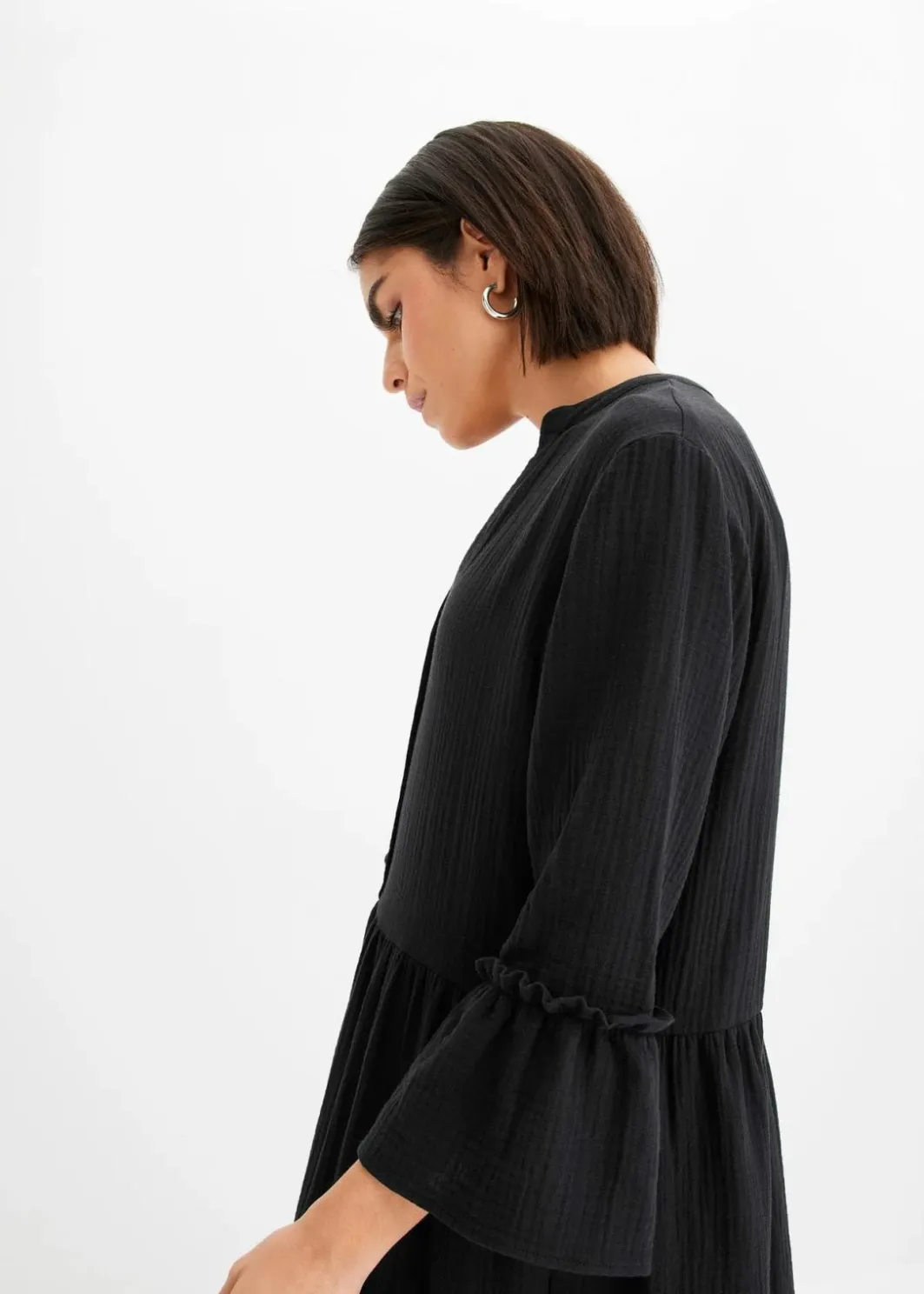 Damen bonprix Bekleidung·Pullover & Strickjacken|Kleider|Maxikleid aus weichem Musselin