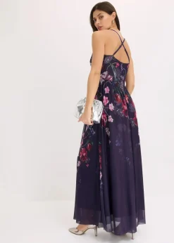 Best Maxikleid aus zartem Tüll mit Trägern Damen Festliche Mode|Kleider