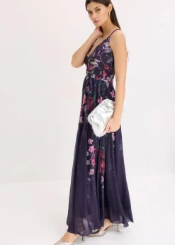 Best Maxikleid aus zartem Tüll mit Trägern Damen Festliche Mode|Kleider