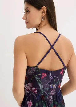 Best Maxikleid aus zartem Tüll mit Trägern Damen Festliche Mode|Kleider