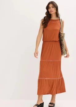 Clearance Maxikleid mit Crochet-Einsätzen Damen Bekleidung·Pullover & Strickjacken|Kleider