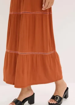 Clearance Maxikleid mit Crochet-Einsätzen Damen Bekleidung·Pullover & Strickjacken|Kleider
