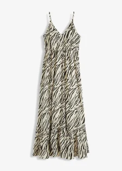 Sale Maxikleid mit Leo-Druck Damen Bekleidung·Pullover & Strickjacken|Kleider