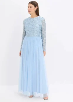 New Maxikleid mit Paillettenstickerei Damen Bekleidung·Pullover & Strickjacken|Festliche Mode