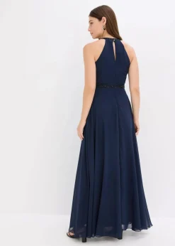 Clearance Maxikleid mit Perlenapplikation Damen Festliche Mode|Kleider
