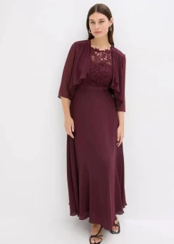 Damen bonprix Kleider|Festliche Mode|Maxikleid mit Spitze