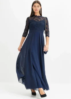 Discount Maxikleid mit Spitze Damen Bekleidung·Pullover & Strickjacken|Festliche Mode