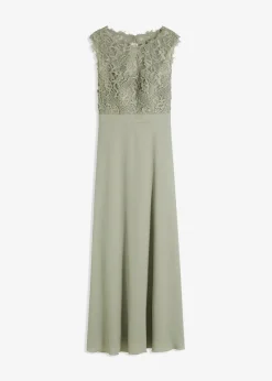 Damen bonprix Kleider|Festliche Mode|Maxikleid mit Spitze