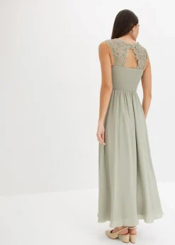 Damen bonprix Kleider|Festliche Mode|Maxikleid mit Spitze