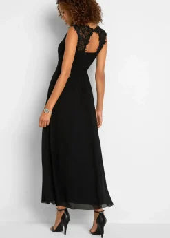 Damen bonprix Kleider|Festliche Mode|Maxikleid mit Spitze