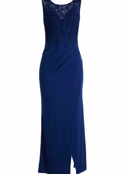 Damen bonprix Kurzgrößen|Bekleidung·Pullover & Strickjacken|Maxikleid mit Spitze