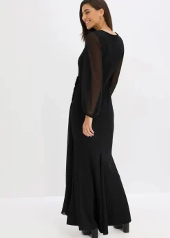 Damen bonprix Bekleidung·Pullover & Strickjacken|Festliche Mode|Maxikleid mit Strassstein-Applikation