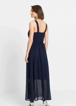 Damen bonprix Festliche Mode|Nachhaltigere Materialien|Maxikleid mit Strassstein-Applikation