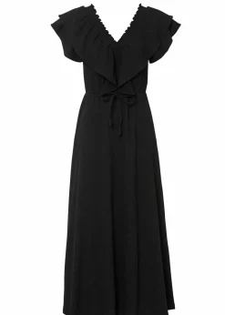 Damen bonprix Kleider|Maxikleid mit Volant