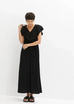 Damen bonprix Kleider|Maxikleid mit Volant