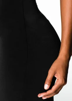 Maxikleid Strasssteinen am Rückenausschnitt Damen Kurzgrößen|Bekleidung·Pullover & Strickjacken