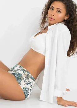 Damen bonprix Wäsche·Baumwollunterwäsche|Wäsche·Höschen|Maxipanty (4er Pack)