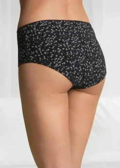 Damen bonprix Wäsche·Baumwollunterwäsche|Wäsche·Höschen|Maxipanty (4er Pack)